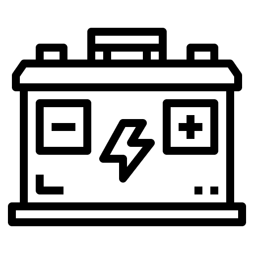 Accumulator electronics construction and tools technology icon