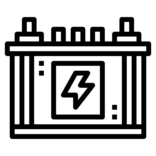 Battery battery level technology electrician icon