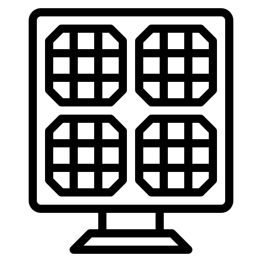 Solar panel electrician ecology and environment power industry icon