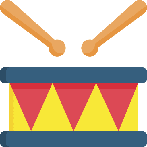 Drum percussion music musical instrument icon