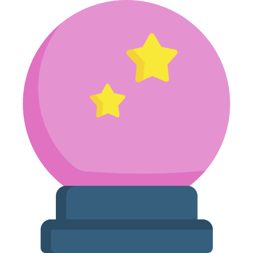 Magic ball witch crystal ball entertainment icon