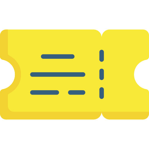 Ticket museum holidays cinema icon