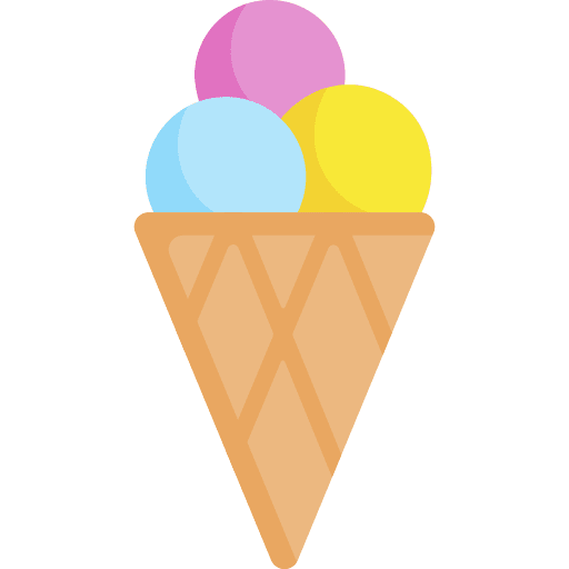 Waffle waffle summer food bakery icon