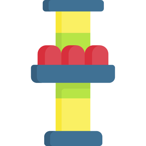 Drop tower attraction funfair drop tower icon