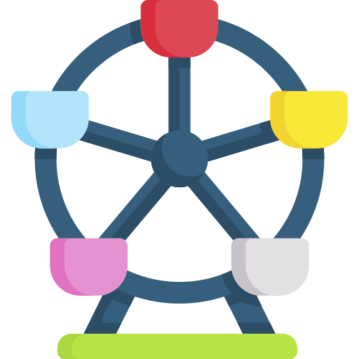 Ferris wheel amusement park entertainment fairground icon