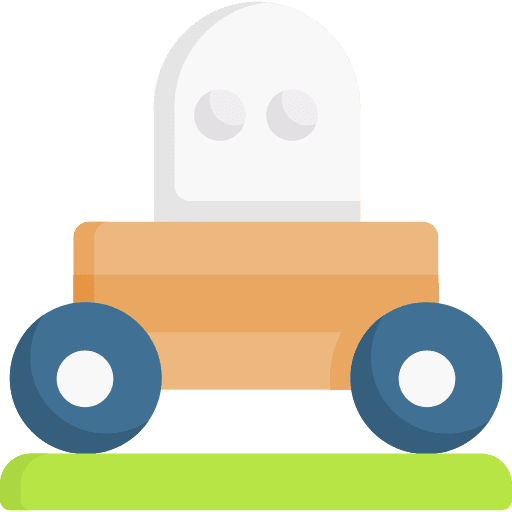 Ghost train fair ground ghost icon