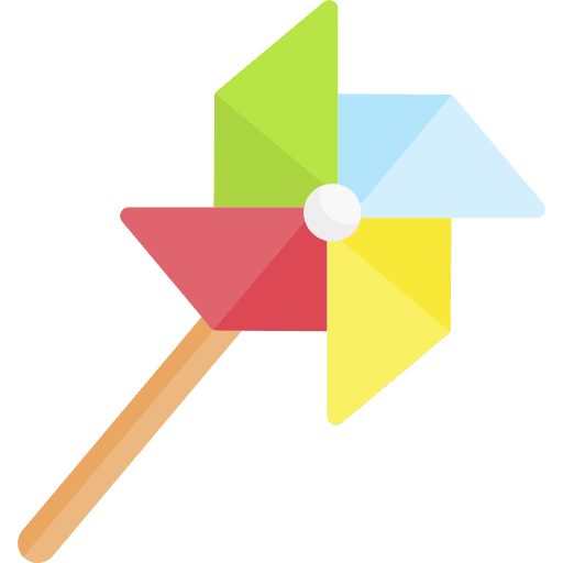 Pinwheel toy windmill toy wind icon