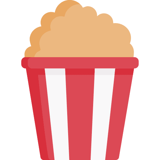 Popcorn film food corn icon