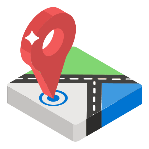 Map location marker navigation pin icon