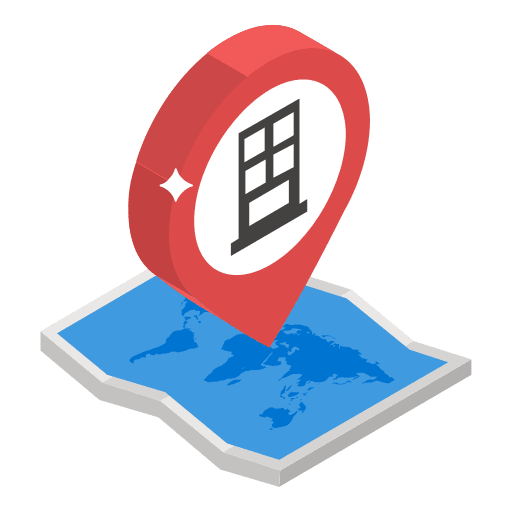 Map location map point pointer building icon