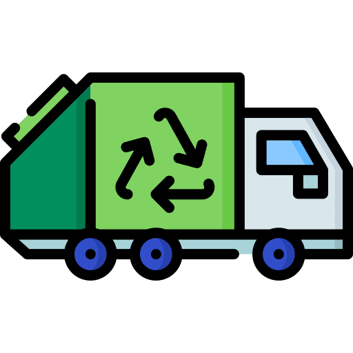 Garbage truck trash ecology and environment garbage truck icon