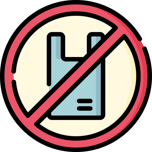 No plastic bags contamination no plastic bags pollution icon