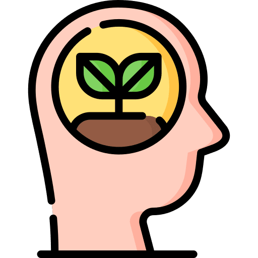 Ecology ecology and environment thinking leaf icon