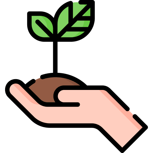 Sprout sprout hands farming and gardening icon