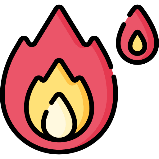 Wildfire pollution natural disaster fire icon