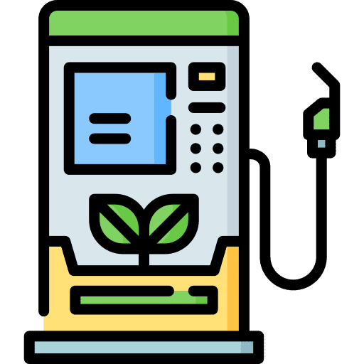 Biofuel gas eco fuel fuel station icon