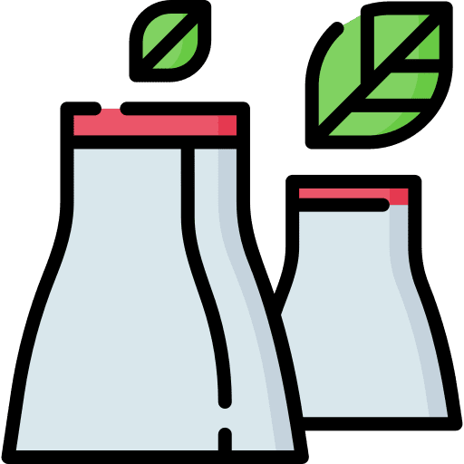 Chimney industry buildings nature icon