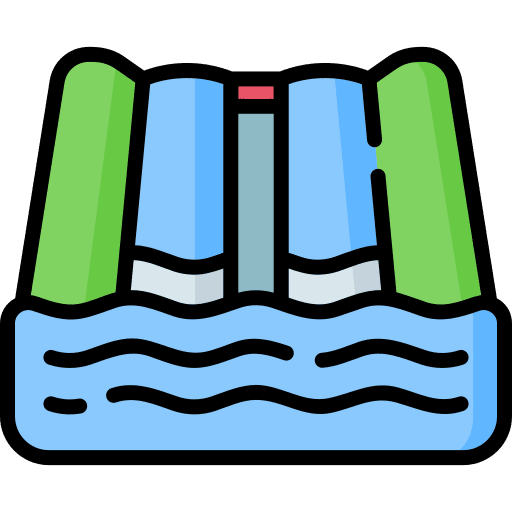 Dam hydro power industry ecology and environment icon