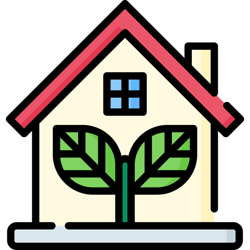 Eco house ecological energy eco house icon