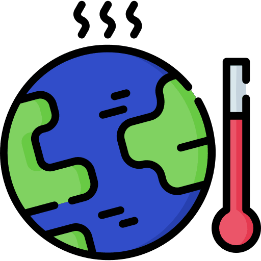 Global warming global warming fire hot icon