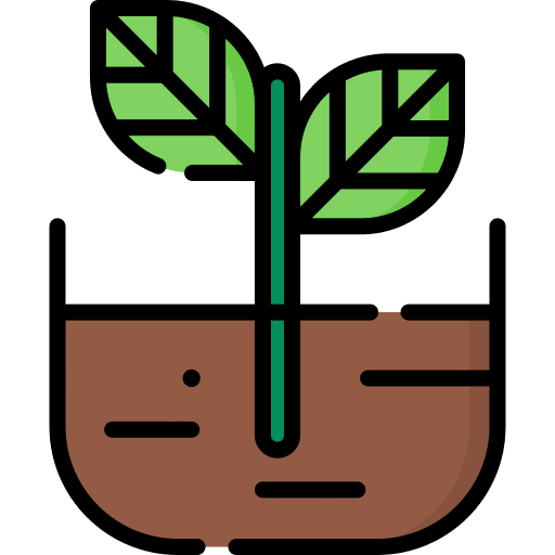 Sprout farming gardening plant icon