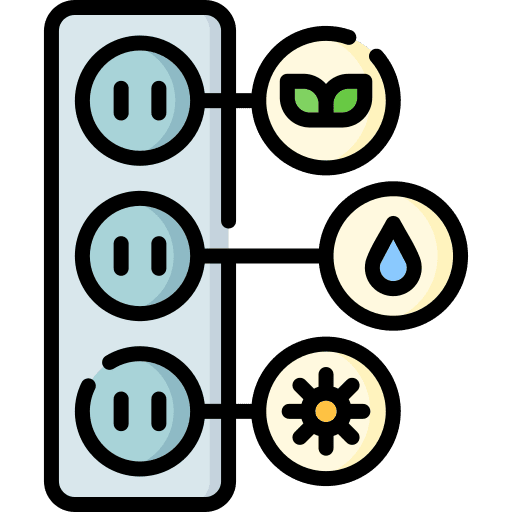 Socket wire ecologic sustainability icon