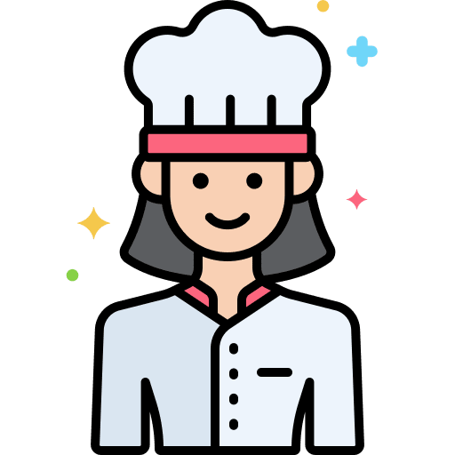 Chef baker cook chef icon