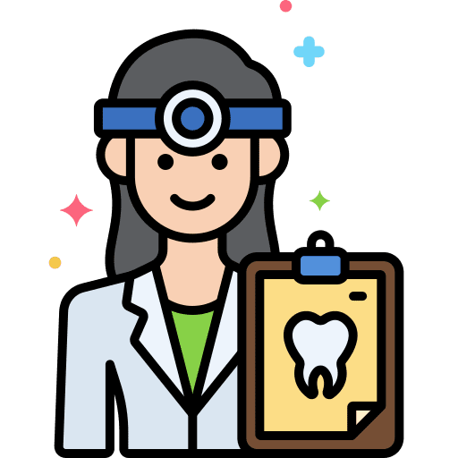 Dentist profession healthcare and medical surgeon icon