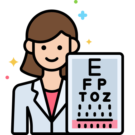 Optometrist optometrist medical healthcare and medical icon
