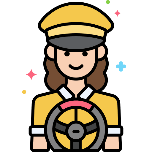 Driver user taxi driver profession icon