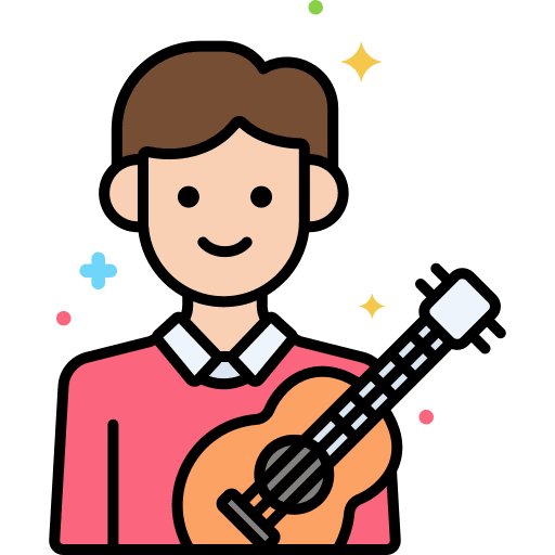 Musician music man microphone icon