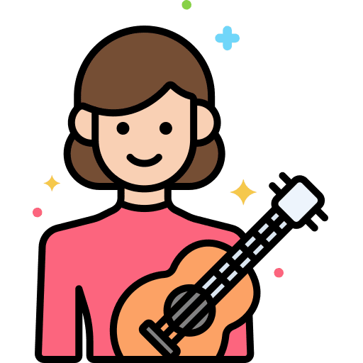 Musician professions and jobs occupation guitar icon