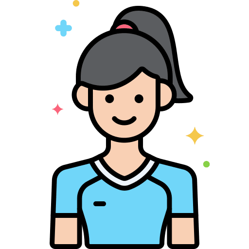 Sportswoman woman people athlete icon