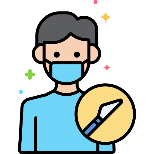 Surgeon healthcare and medical user nurse icon
