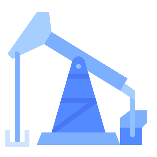 Oil rig gas oil pump icon