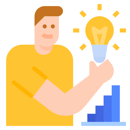 Innovation growth innovation chart icon