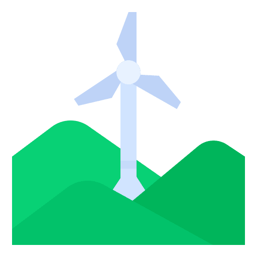 Renewable energy ecology and environment renewable energy wind turbine icon