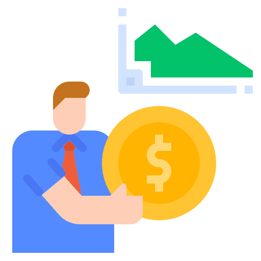 Statistic economic business businessman icon