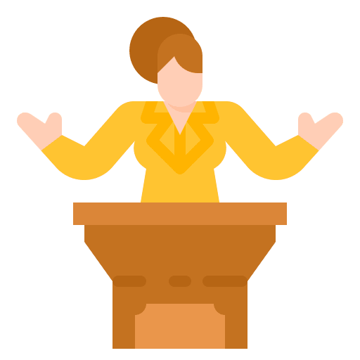 Politician business communication politician icon