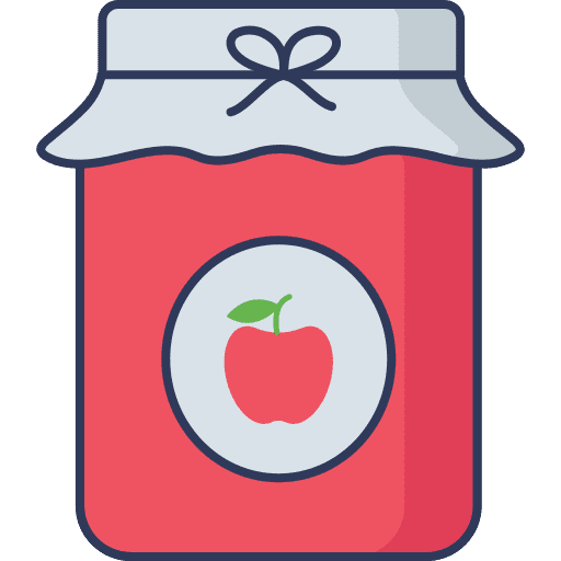 Apple jam apple dessert jar icon