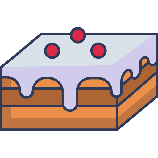 Cake sweet delicious food and restaurant icon