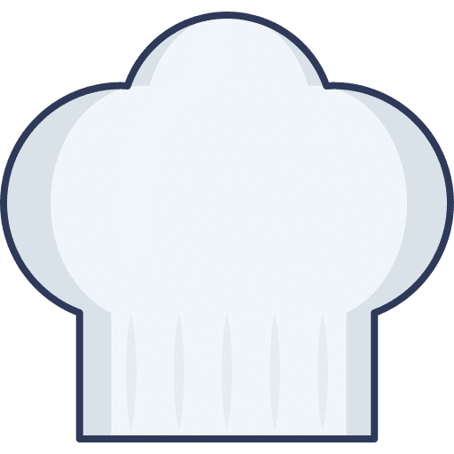 Chef hat chef food and restaurant chef hat icon