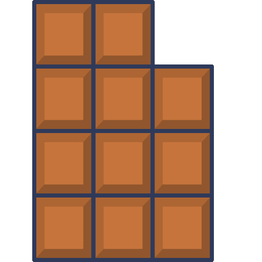 Chocolate bar food and restaurant chocolate sweet icon