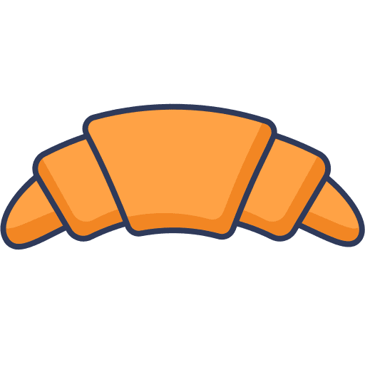 Croissant breakfast french croissant icon
