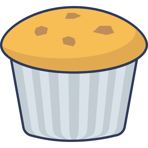 Cupcake food and restaurant bakery cupcake icon