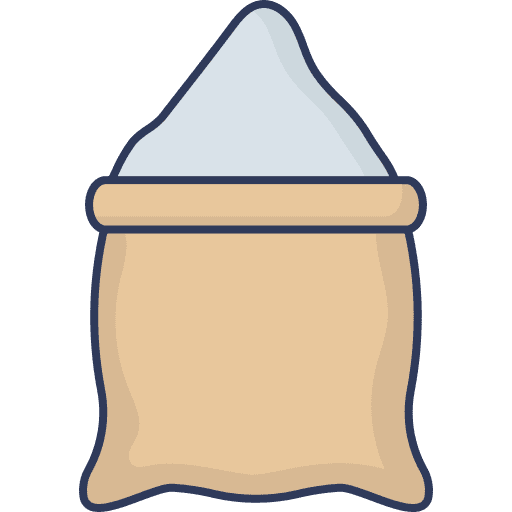 Flour food and restaurant bag flour icon