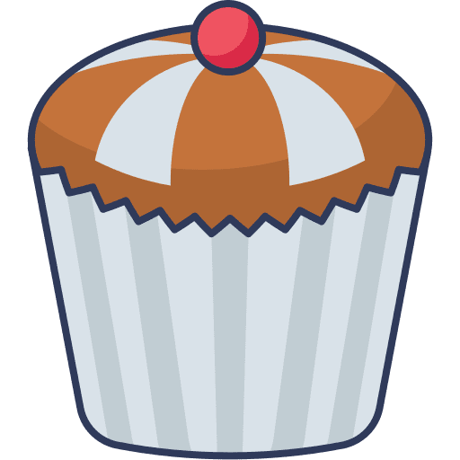 Cupcake dessert food and restaurant sweet icon