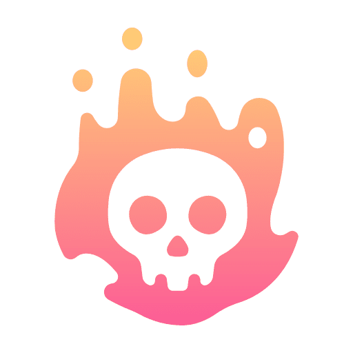 Ghost skull halloween horror icon