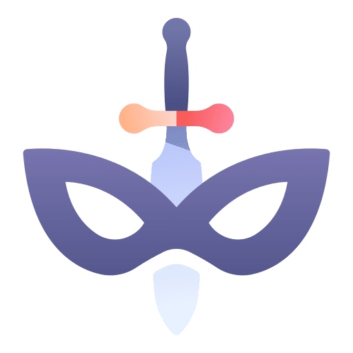 Thief gaming fantasy mask icon