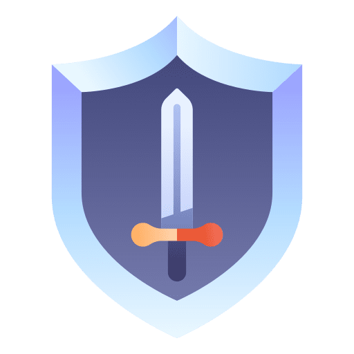 Knight protection gaming sword icon